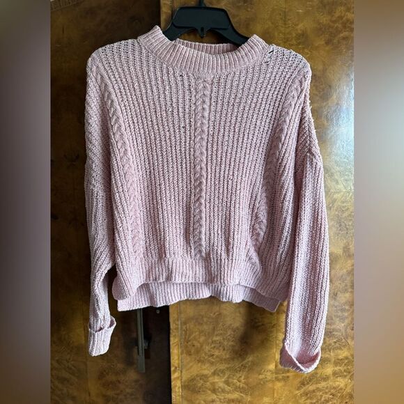Soho apparel blush pink crop sweater - Picture 1 of 5